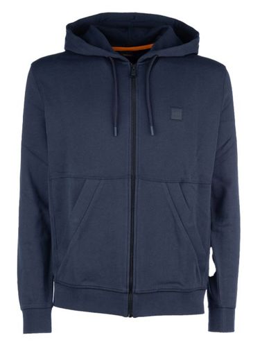 BOSS hoodie zippé à logo - Bleu - BOSS - Modalova