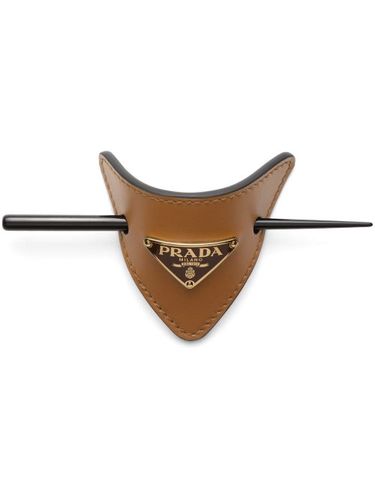 Prada barrette en cuir - Marron - Prada - Modalova