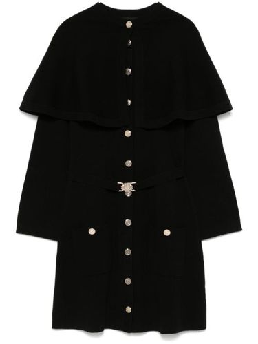 Maje robe-cape en maille - Noir - Maje - Modalova