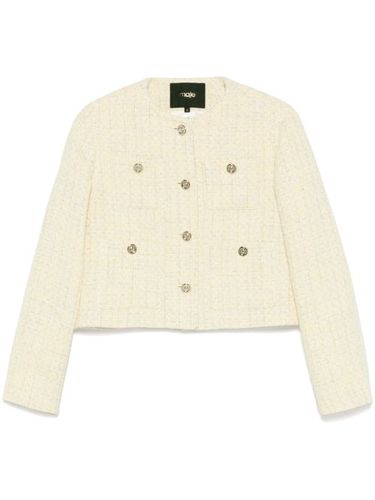 Maje blazer en tweed - Jaune - Maje - Modalova