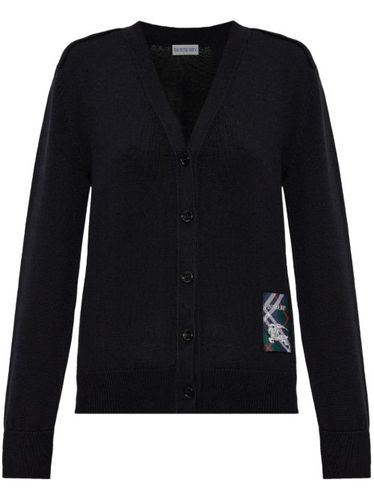 Cardigan en laine à col v - Burberry - Modalova