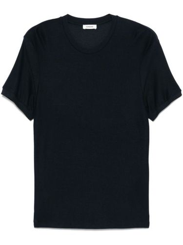 SANDRO t-shirt en maille - Bleu - SANDRO - Modalova