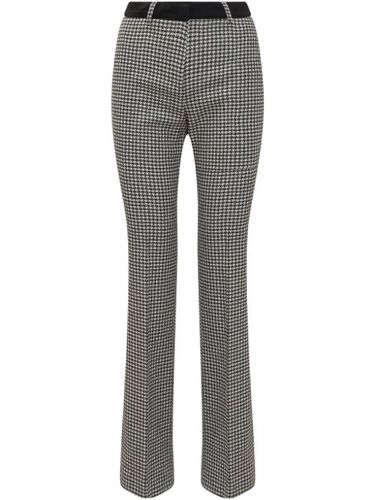 Pantalon droit à motif pied-de-poule - L'Autre Chose - Modalova