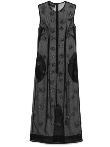 Robe mi-longue à ornements en cristal - Simone Rocha - Modalova