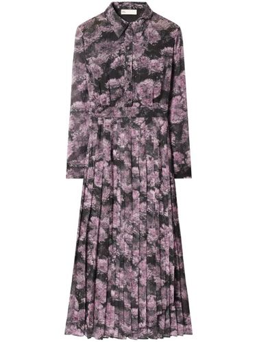 Robe plissée en soie à fleurs - Tory Burch - Modalova