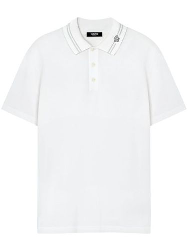 Polo à logo Medusa brodé - Versace - Modalova