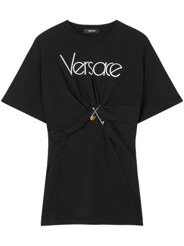 T-shirt à détail d'épingle - Versace - Modalova