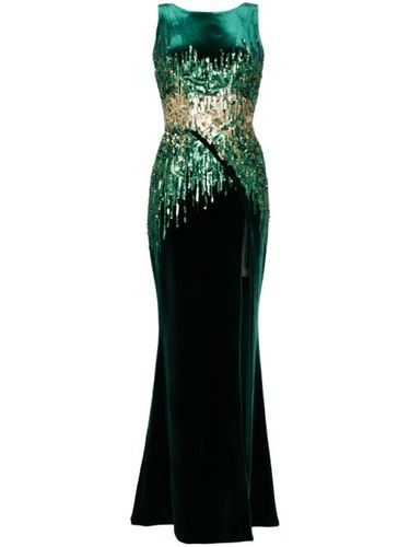 Robe en velours à sequins - Saiid Kobeisy - Modalova