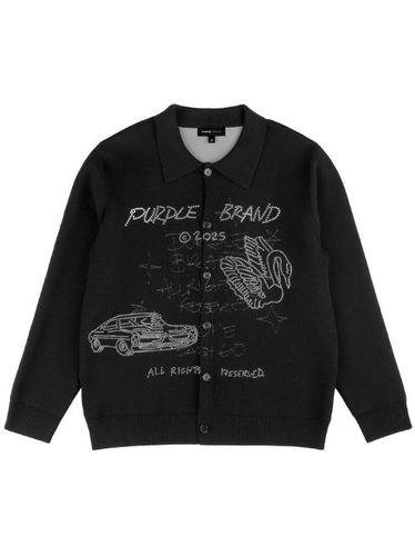 Cardigan Scratch - Purple Brand - Modalova