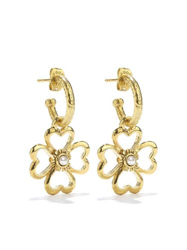 Boucles d'oreilles pendantes Talisman Trèfle - Goossens - Modalova