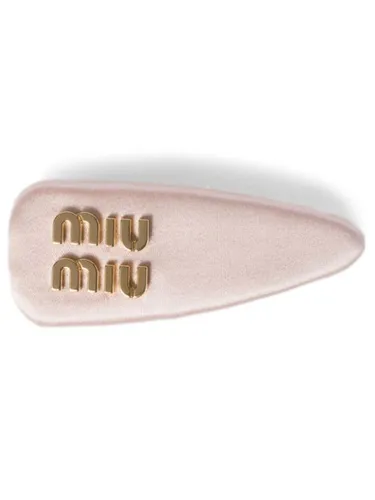 Miu Miu barrette en satin - Rose - Miu Miu - Modalova