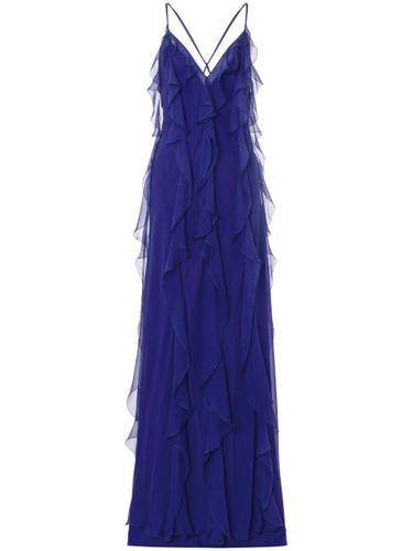 Robe longue à volants - Alberta Ferretti - Modalova