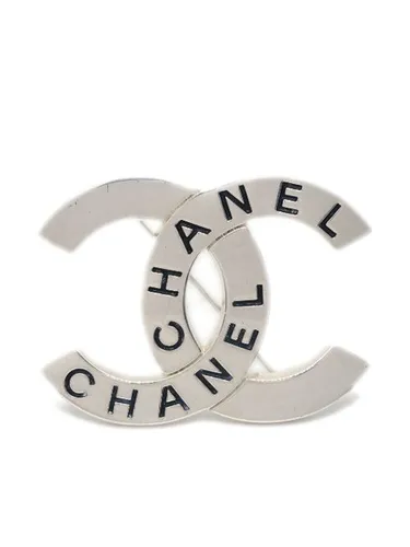 Broche à logo gravé (1998) - CHANEL Pre-Owned - Modalova