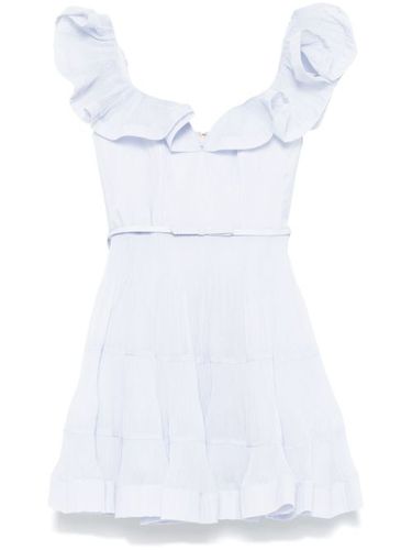 Robe courte plissée à volants - ZIMMERMANN - Modalova