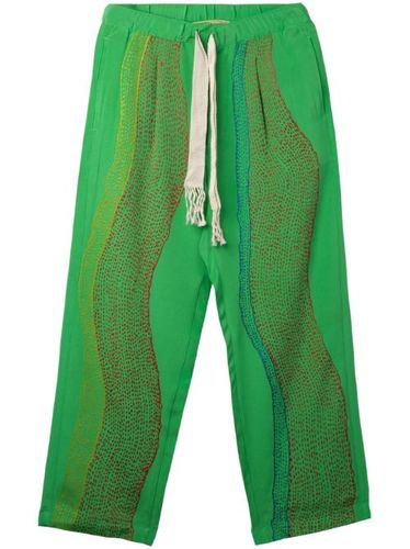 Pantalon curves en soie - Glass Cypress - Modalova