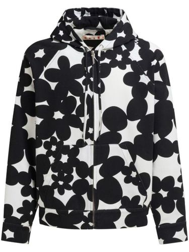 Hoodie en coton à fleurs - Marni - Modalova