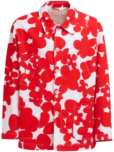 Veste en coton à fleurs - Marni - Modalova