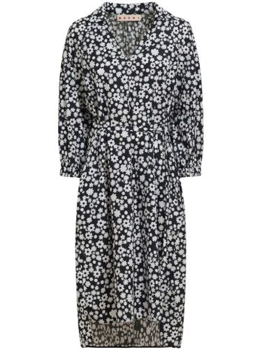 Robe mi-longue à fleurs - Marni - Modalova
