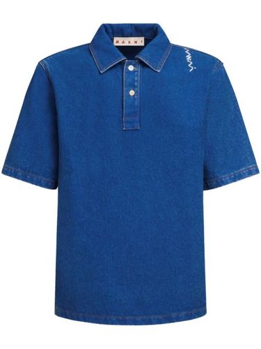 Polo en jean à broderies - Marni - Modalova