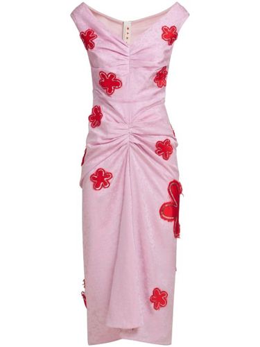 Robe mi-longue à fleurs - Marni - Modalova