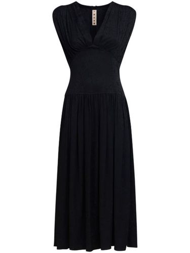 Marni robe courte à col v - Noir - Marni - Modalova