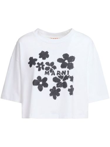 Marni t-shirt à fleurs - Blanc - Marni - Modalova
