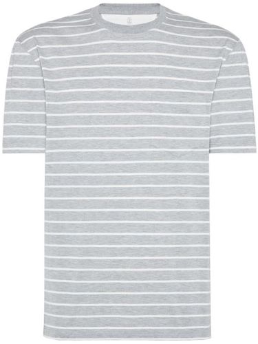 T-shirt à rayures - Brunello Cucinelli - Modalova