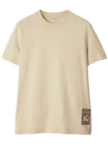 T-shirt à motif Check Label - Burberry - Modalova
