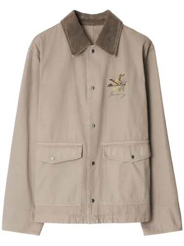 Surchemise à motif brodé - Burberry - Modalova