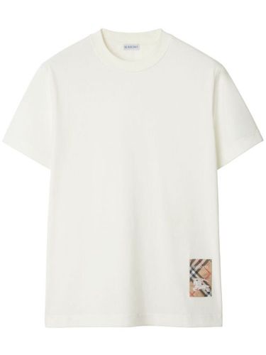 T-shirt en coton à détail de patch - Burberry - Modalova