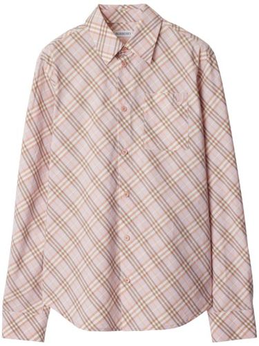 Burberry chemise à carreaux - Rose - Burberry - Modalova