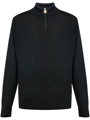 Pull en laine mérinos à col zippé - PS Paul Smith - Modalova