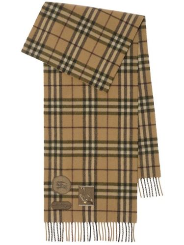 Écharpe à motif Badge Check - Burberry - Modalova