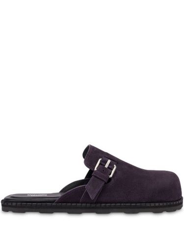 Moschino mules en daim - Violet - Moschino - Modalova