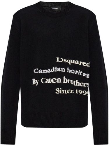Pull à texte brodé - DSQUARED2 - Modalova