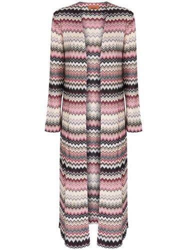 Cardigan long à motif zig-zag - Missoni - Modalova