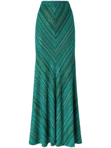 Missoni jupe longue Zigzag - Vert - Missoni - Modalova