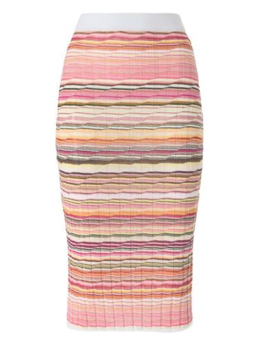 Jupe mi-longue nervurée à rayures - Missoni - Modalova