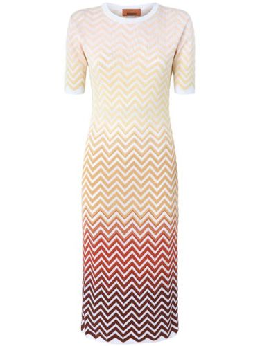 Robe mi-longue à motif zigzag - Missoni - Modalova