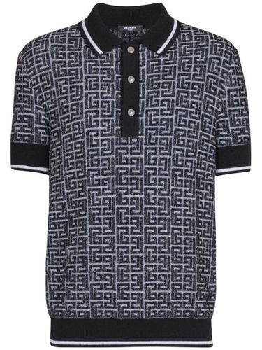 Polo Labyrinth en maille - Balmain - Modalova