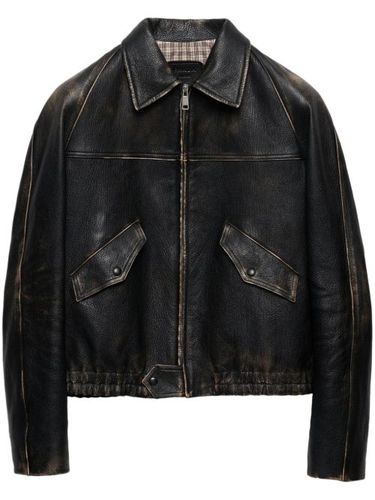 Prada veste en cuir - Noir - Prada - Modalova