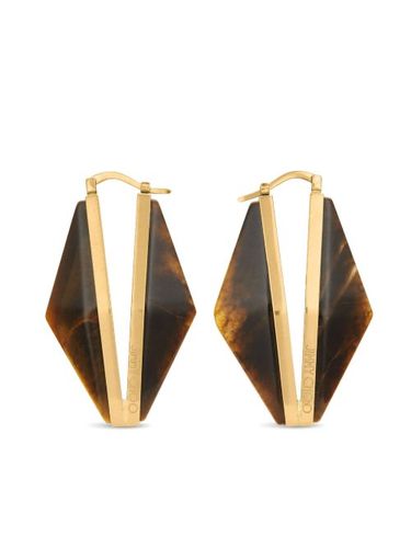 Boucles d'oreilles pavées de diamants - Jimmy Choo - Modalova