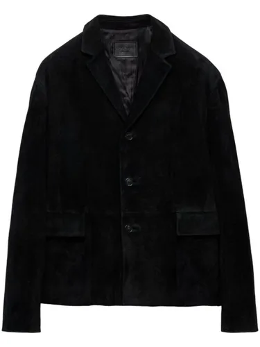 Prada blazer en daim - Noir - Prada - Modalova