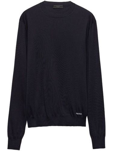 Pull en soie à col ras-de-cou - Prada - Modalova