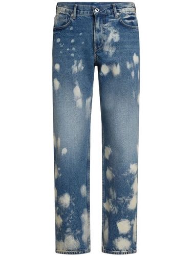 Jean droit à effet usé - Karl Lagerfeld Jeans - Modalova