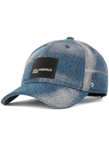 Casquette en jean à effet délavé - Karl Lagerfeld Jeans - Modalova