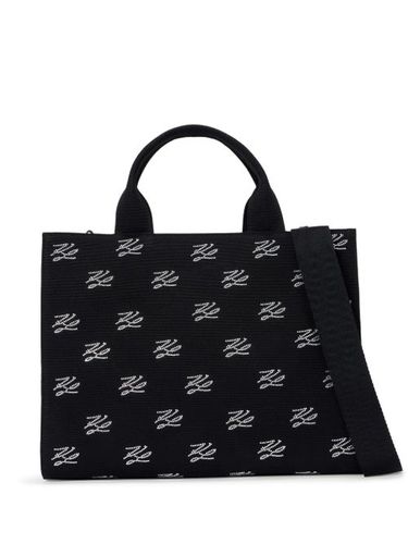 Sac à main médium à ornements strassés - Karl Lagerfeld - Modalova