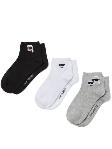 Lot de trois paires de chaussettes Ikon - Karl Lagerfeld - Modalova