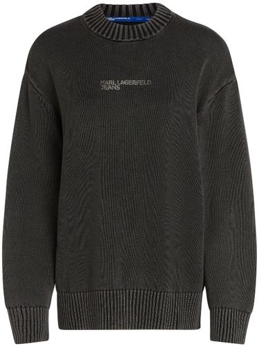 Pull ample à col v - Karl Lagerfeld Jeans - Modalova