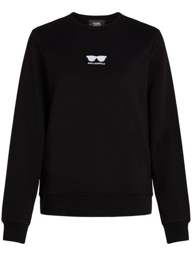 Sweat en coton à broderies - Karl Lagerfeld - Modalova